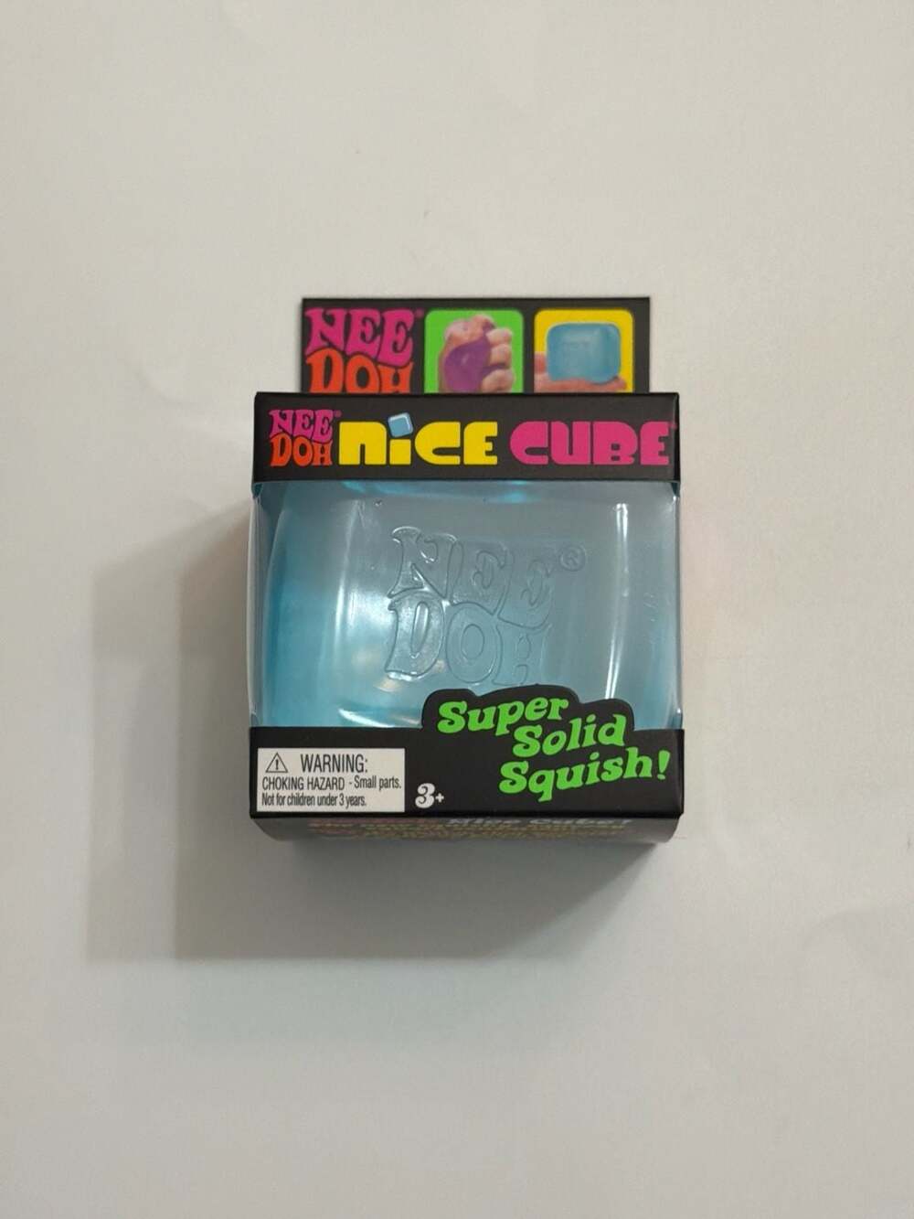 Nee Doh Nice Cube - Super Solid Squish! (Blue) - Brand New/Factory Sealed!
